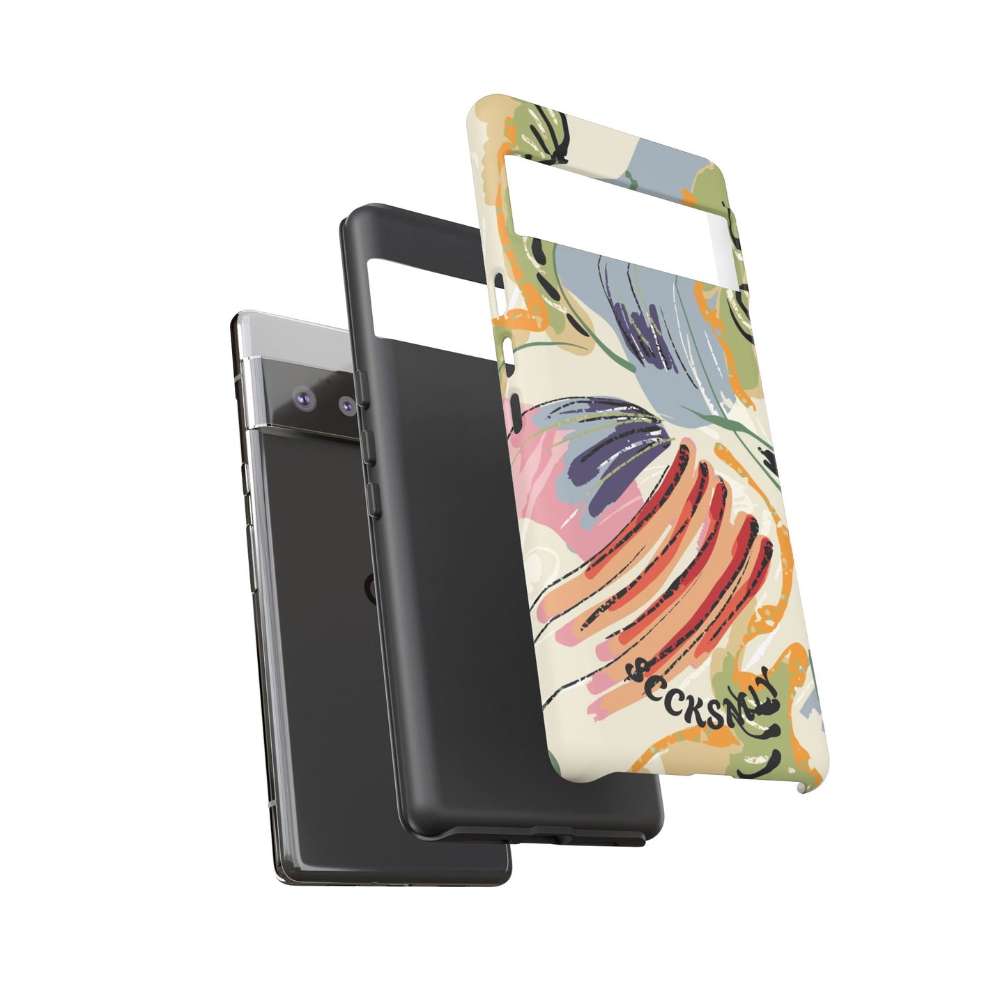 Botanical Strokes Palette Tough Phone Case for Google Pixel