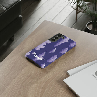 Lilac Pixel Cloud Tough Phone Case for Samsung