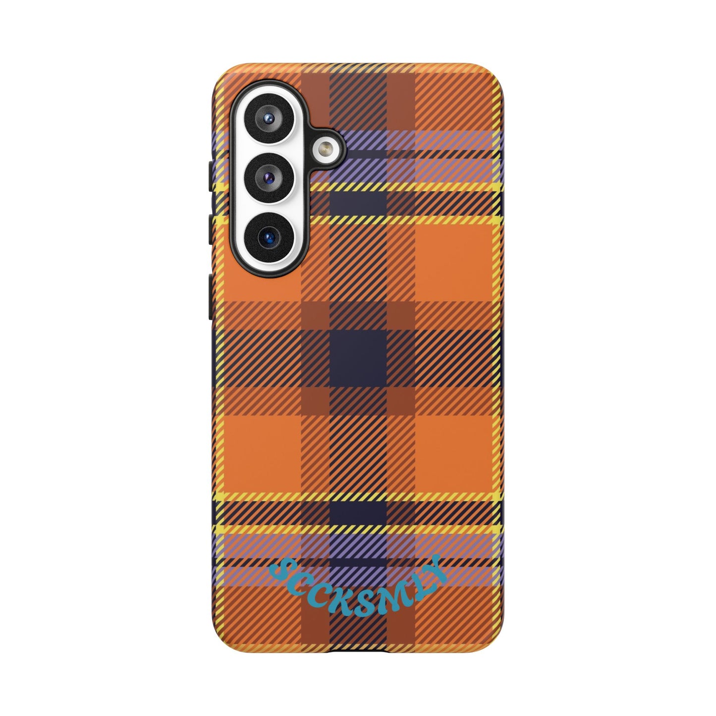 Orange Sickle Plaid Phone Case for Samsung