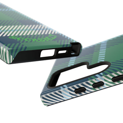 Earth and Sky Plaid Tough Phone Case for Samsung