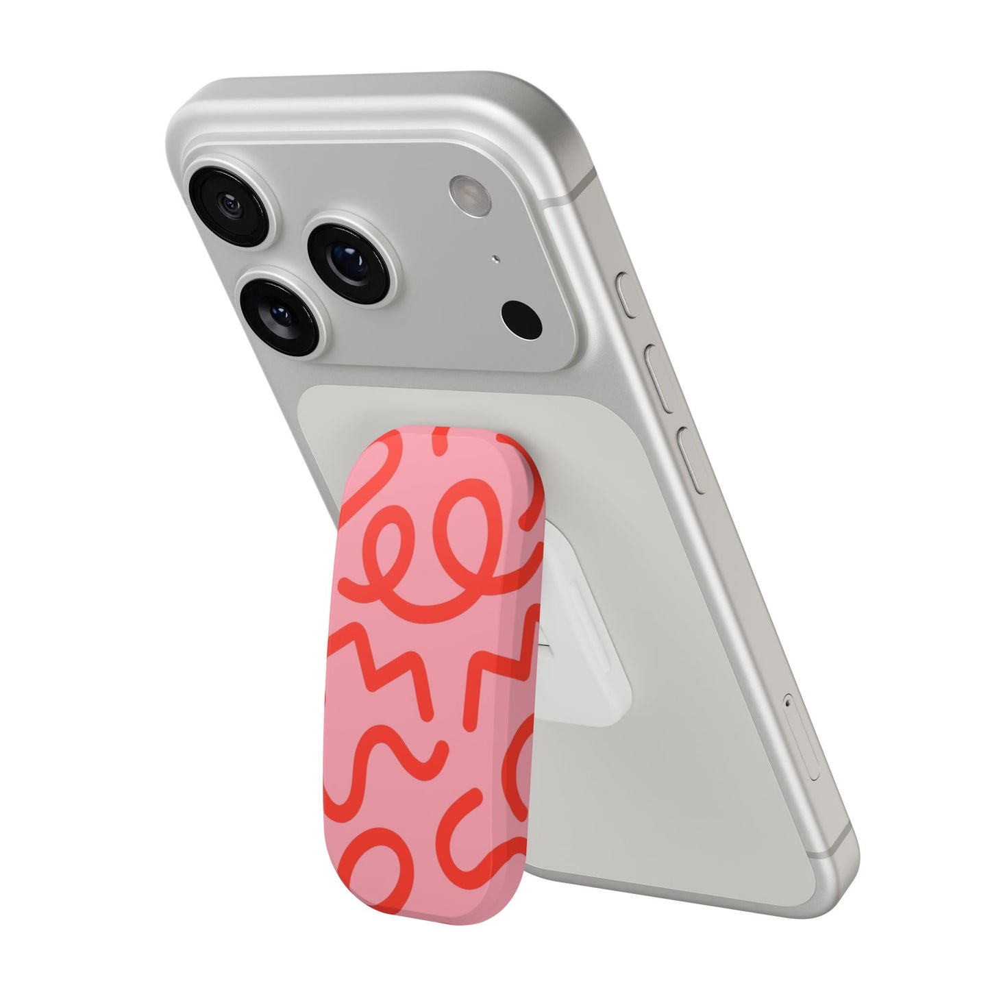 Clickit Red Candy Swirls Phone Stand