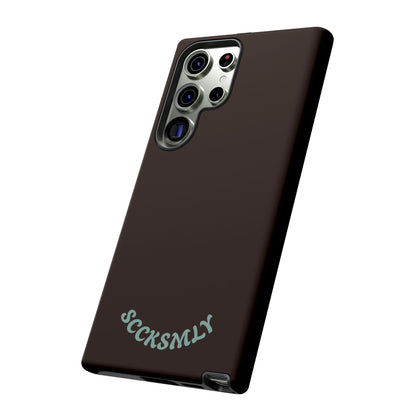 SOLID Espresso Mint Tough Phone Case for Samsung