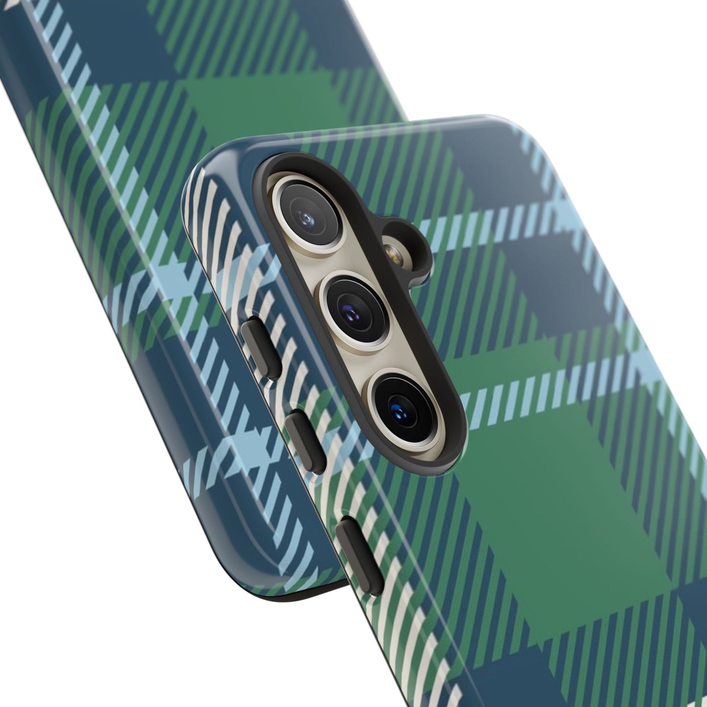 Earth and Sky Plaid Tough Phone Case for Samsung