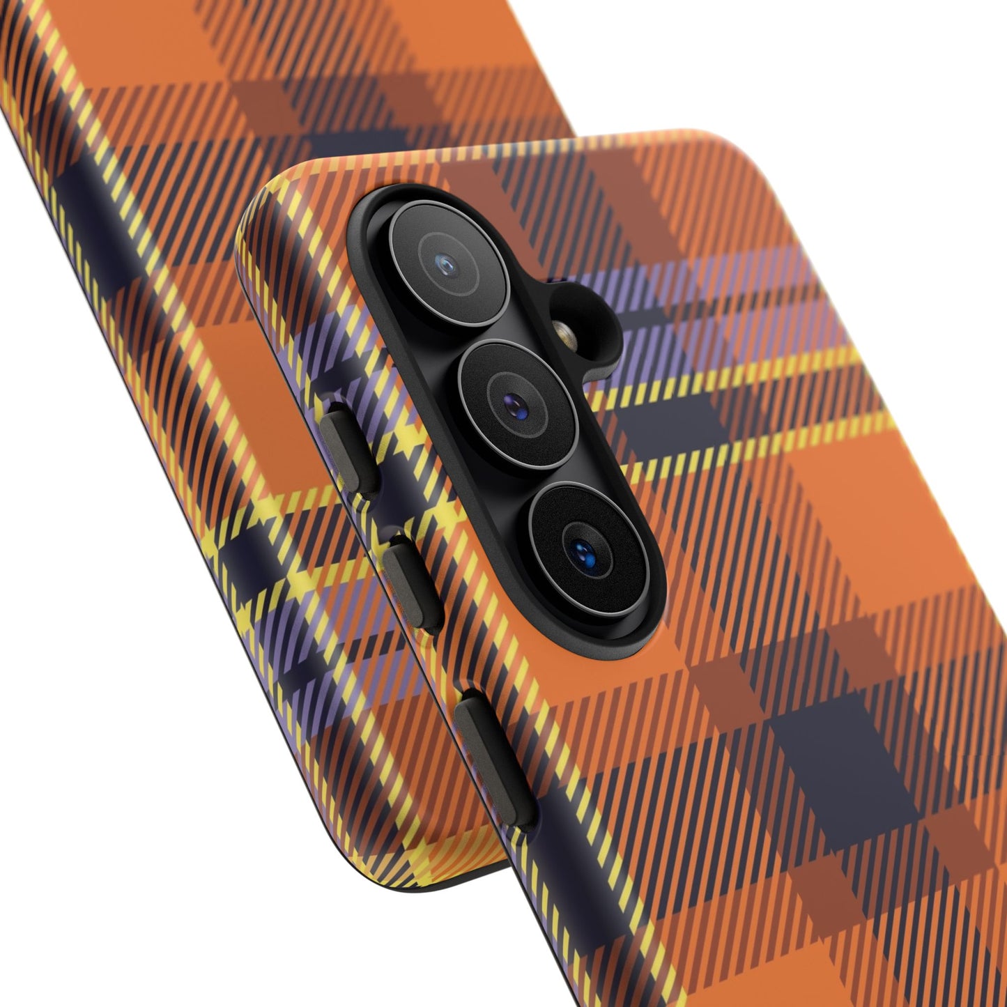 Orange Sickle Plaid Phone Case for Samsung