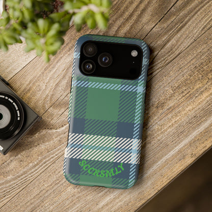 Earth and Sky Plaid Phone Case for Apple