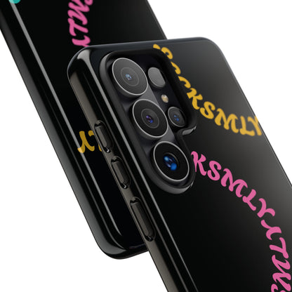 Y2K Wavy Script Tough Case for Samsung