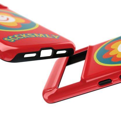 Red "SUNSHINE SMILE" Tough Phone Case for Google Pixel