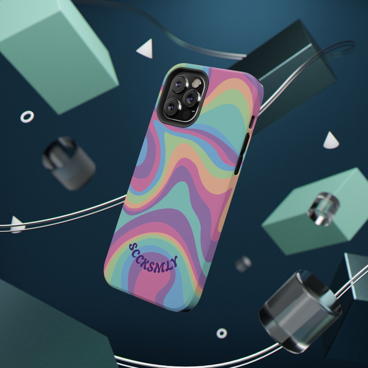 Pastel Swirl Phone Case for Apple