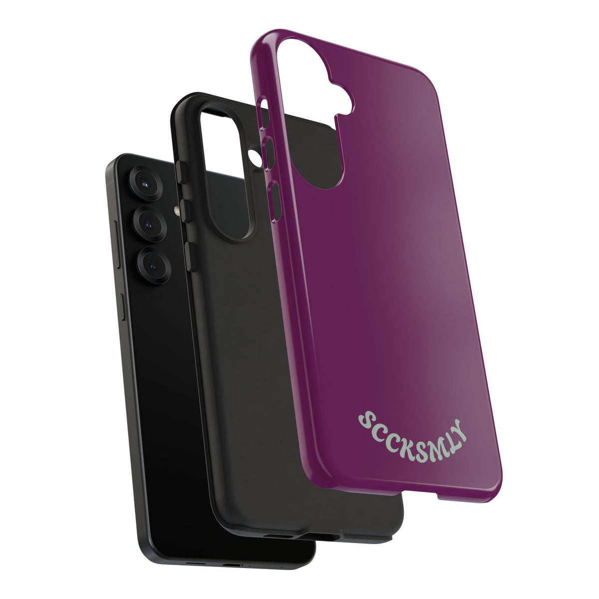 SOLID Amethyst Matte Tough Phone Case for Samsung