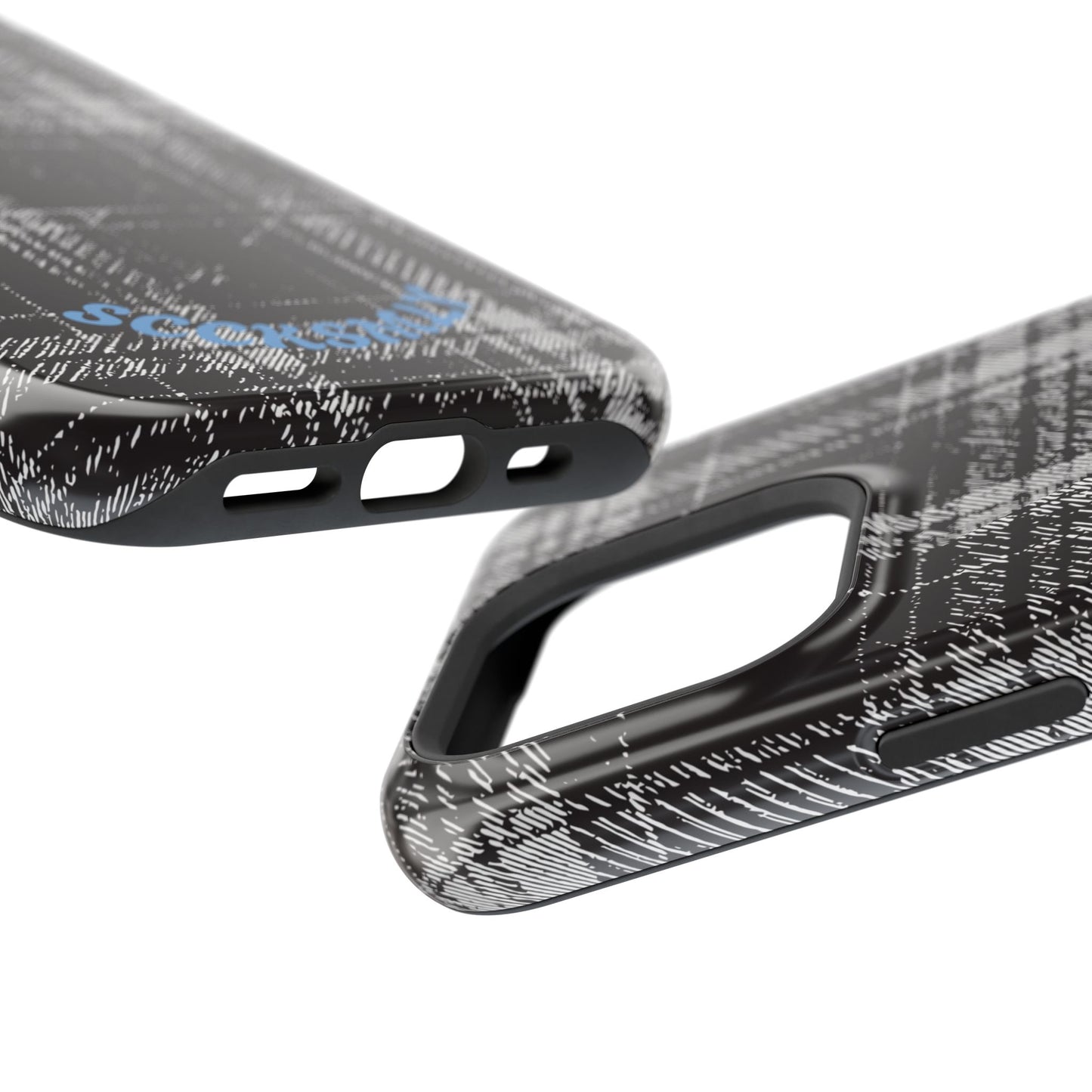 Smoky Grungy Plaid Phone Case for Apple
