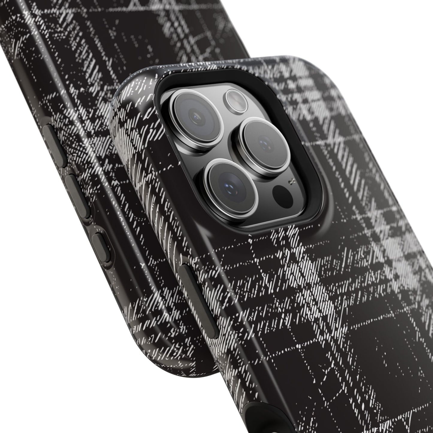 Smoky Grungy Plaid Phone Case for Apple
