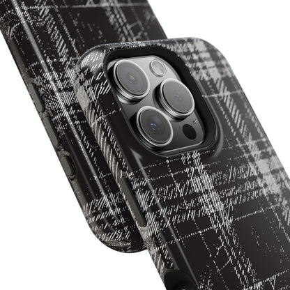 Smoky Grungy Plaid Phone Case for Apple
