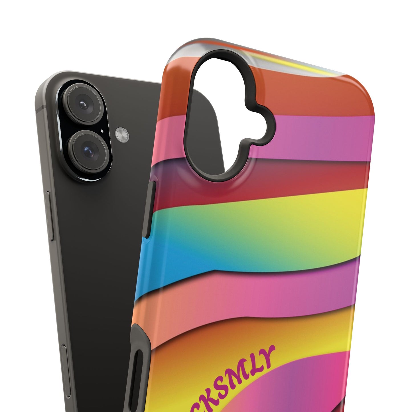 Modern Retro Rainbow Phone Case for Apple