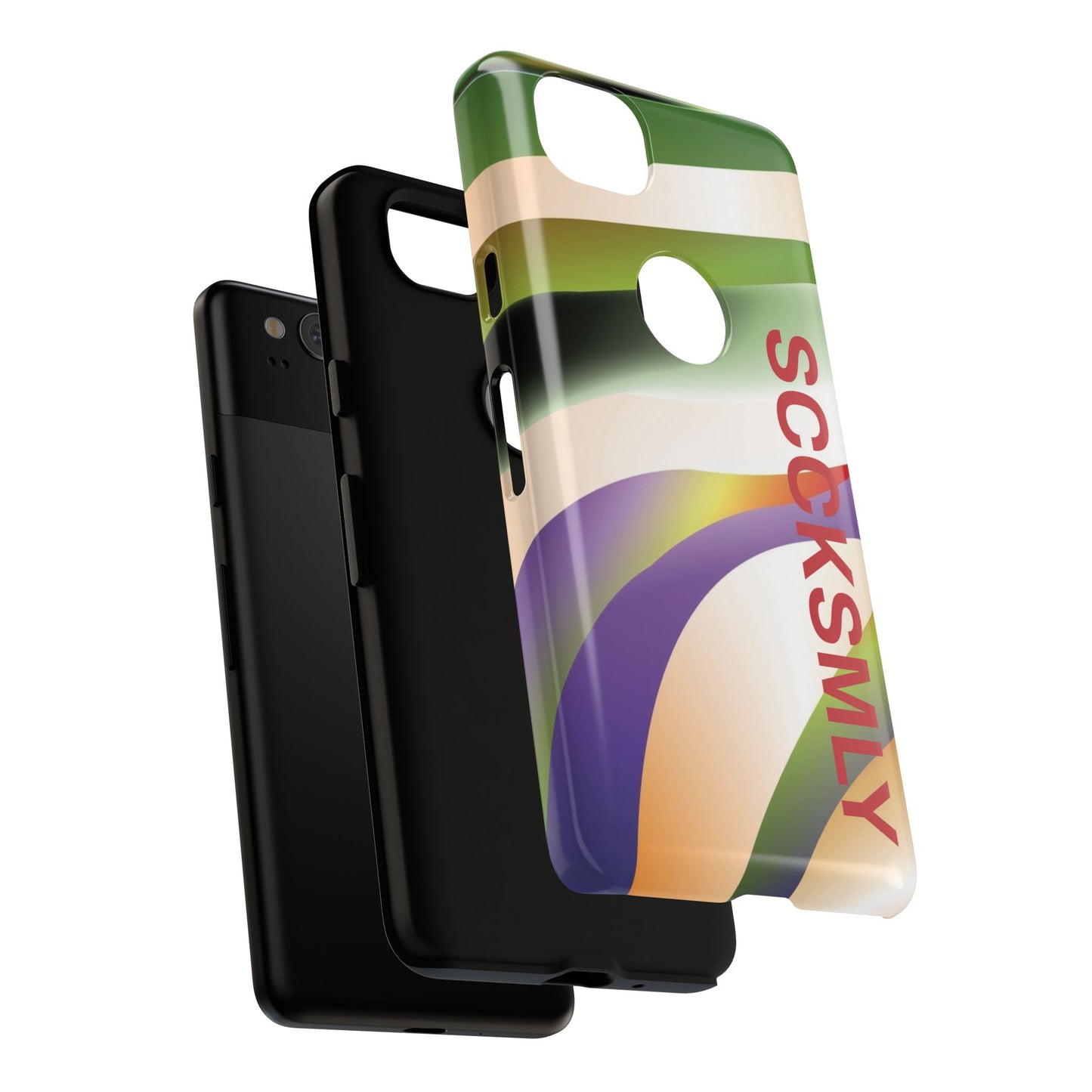 Green Waves Phone Case for Google Pixel