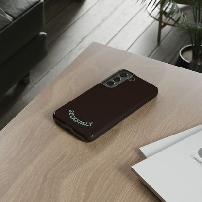 SOLID Espresso Mint Tough Phone Case for Samsung