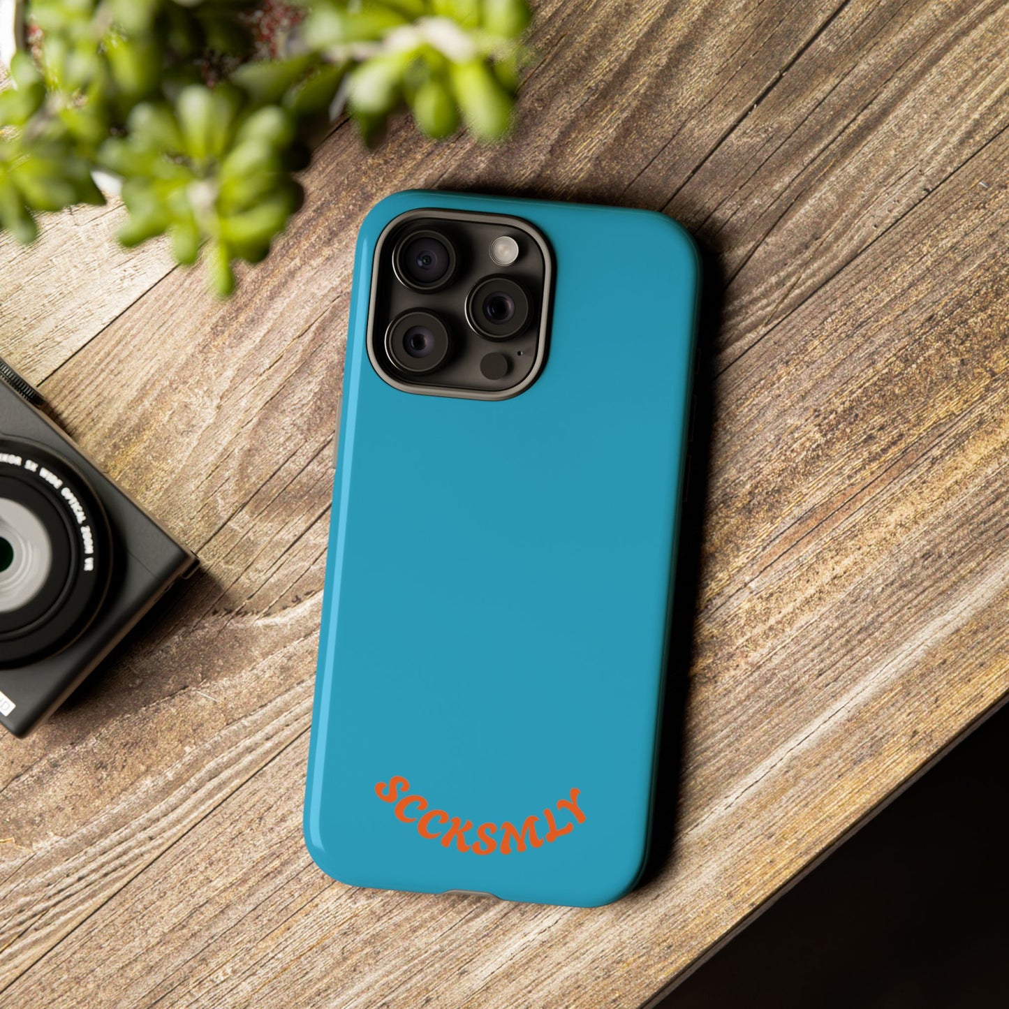 SOLID Blue Spook Tough Case for Apple