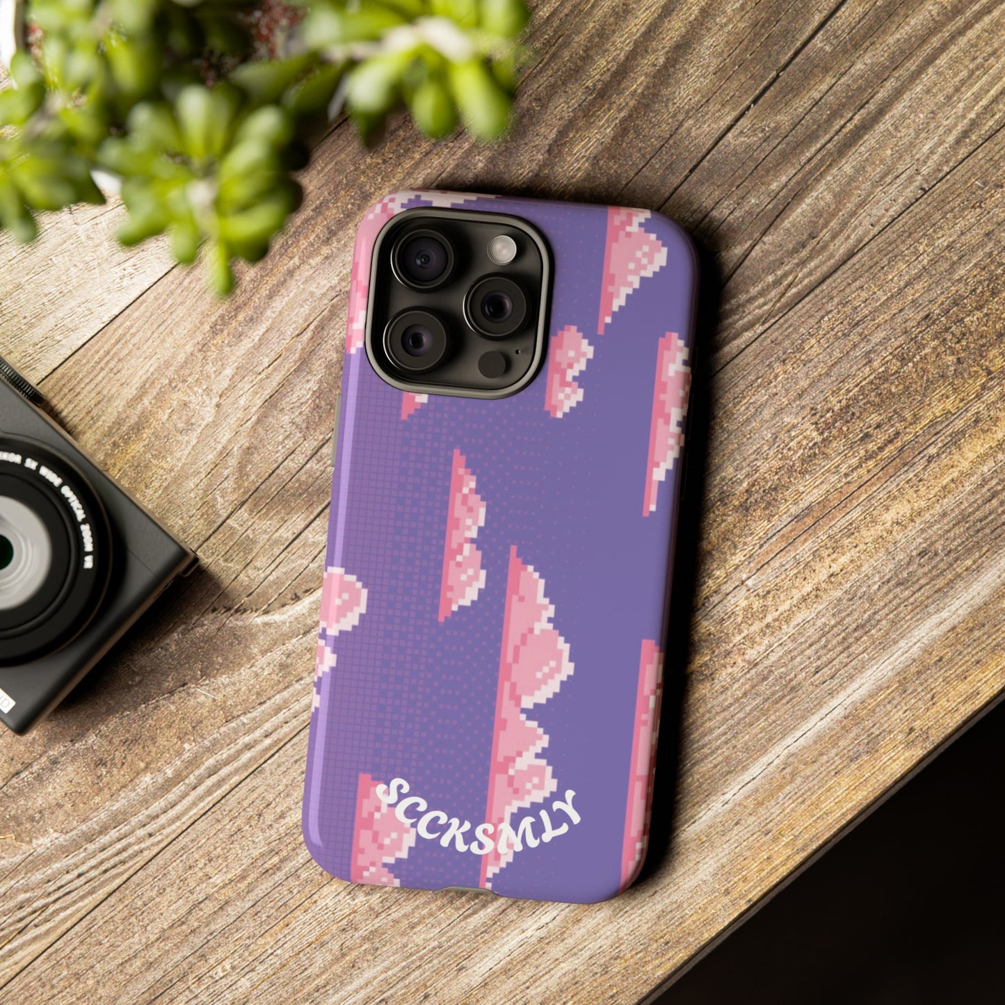 Purple Cotton Candy Sky Tough Phone Case for Apple