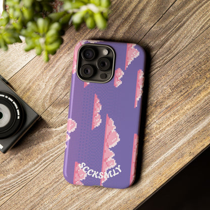 Purple Cotton Candy Sky Tough Phone Case for Apple