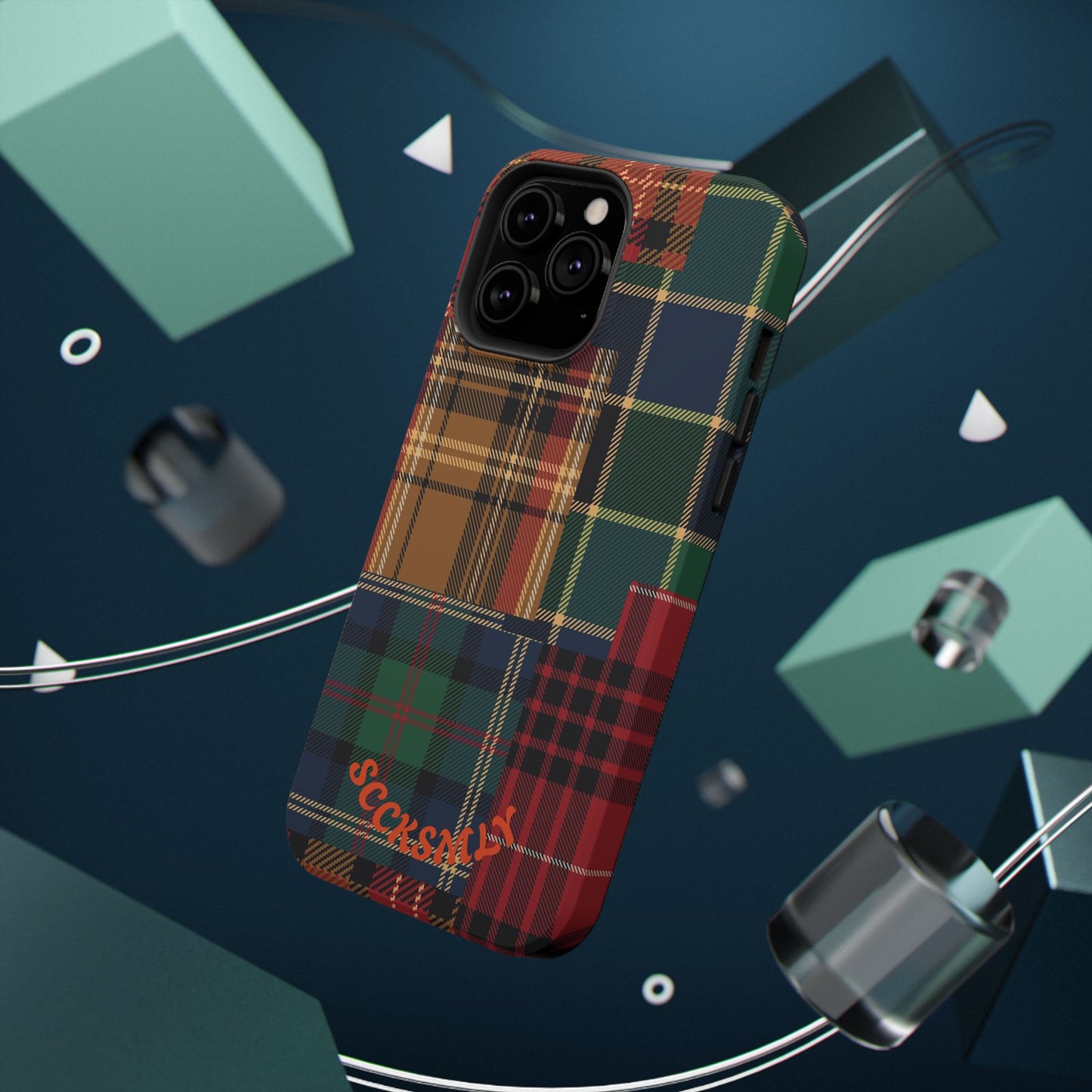 Heritage Hues Patchwork Tough Phone Case for Apple