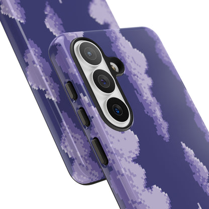 Lilac Pixel Cloud Tough Phone Case for Samsung