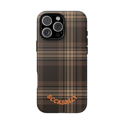 Brown Bread Plaid Tough Phone Case for Apple