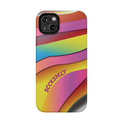Modern Retro Rainbow Phone Case for Apple
