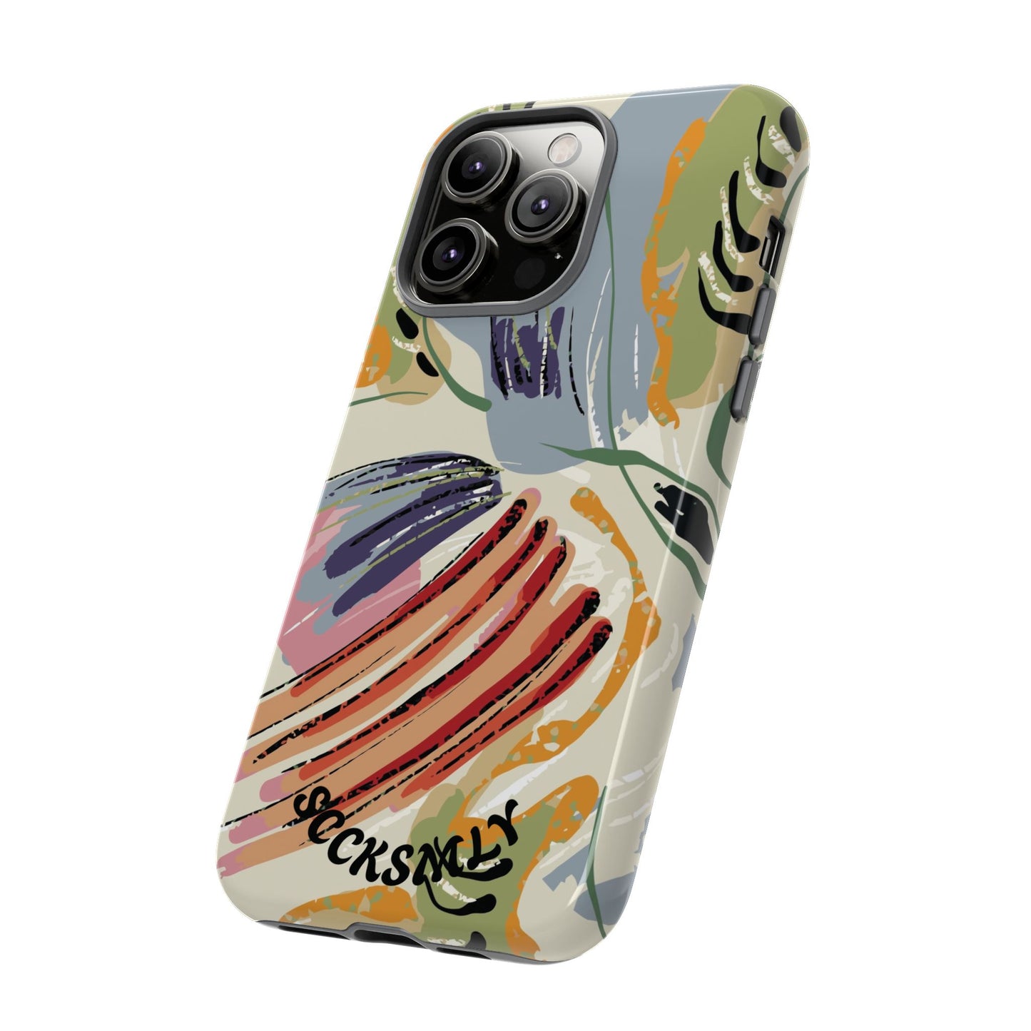 Botanical Strokes Palette Tough Phone Case for Apple