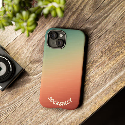 Warm Ombré Tough Phone Case for Apple