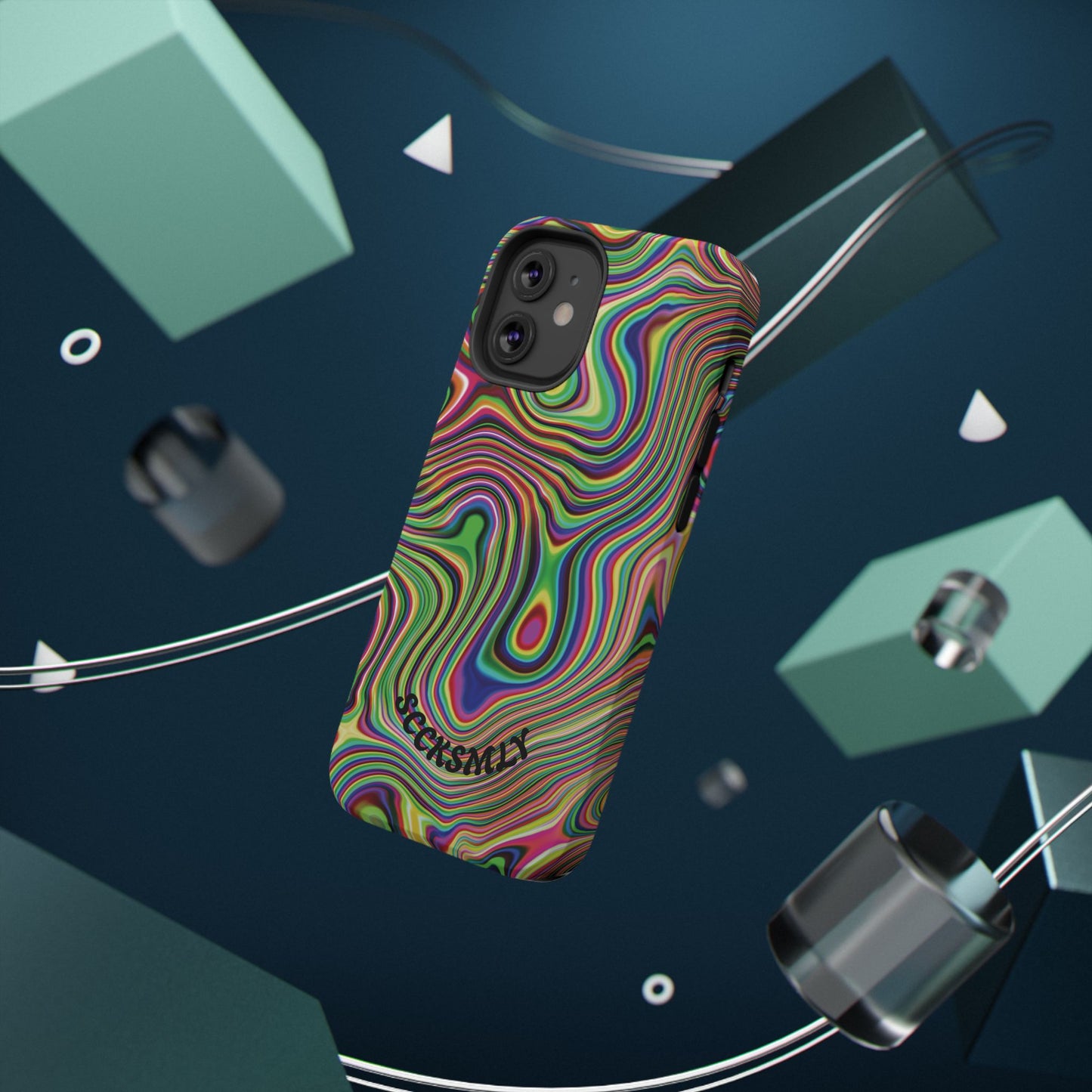 Acid Swirl Phone Case for Apple