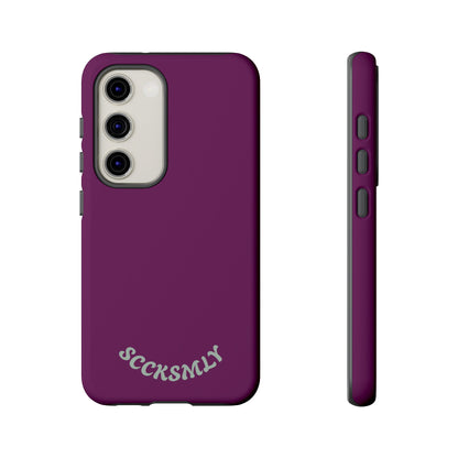SOLID Amethyst Matte Tough Phone Case for Samsung