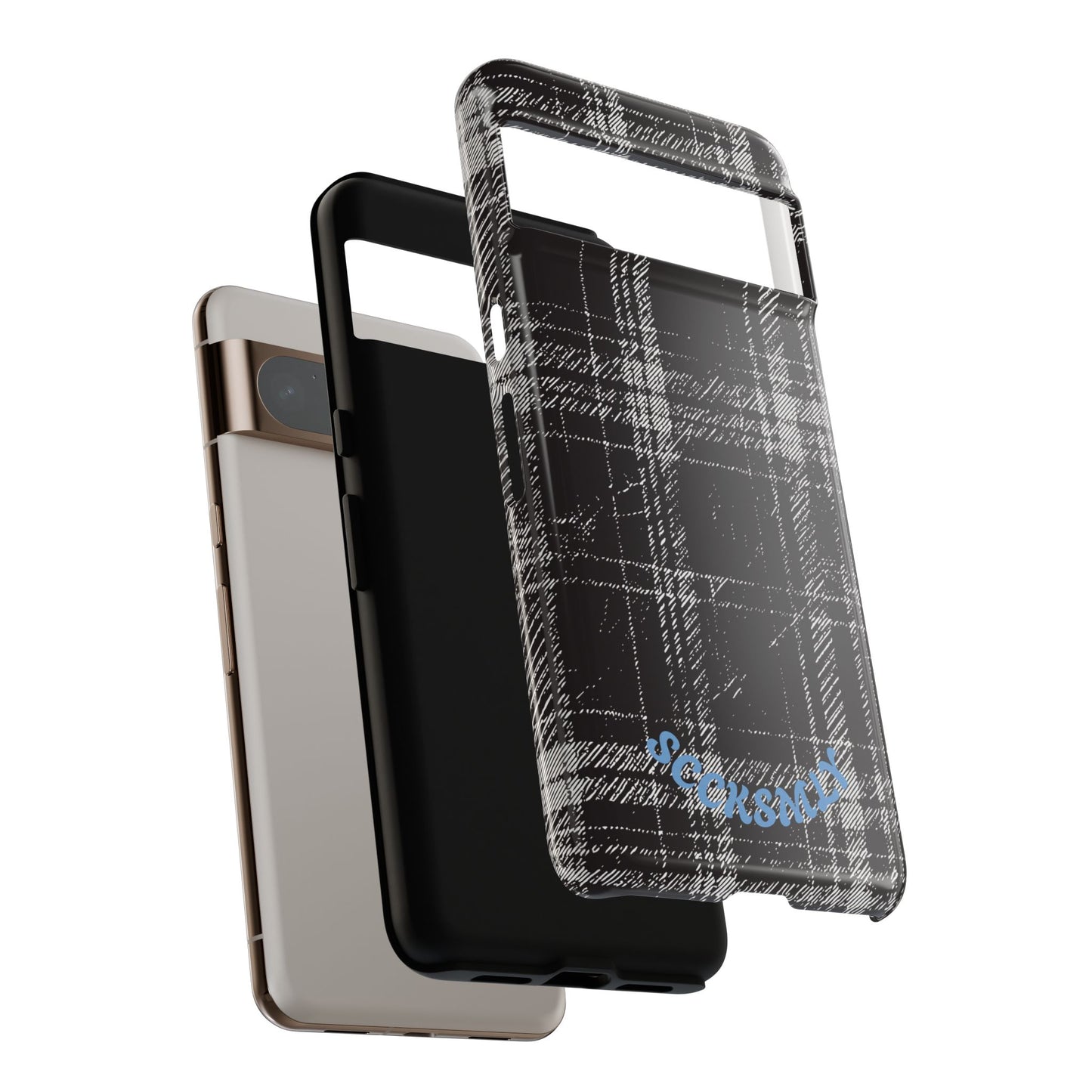 Smoky Grungy Plaid Phone Case for Google Pixel