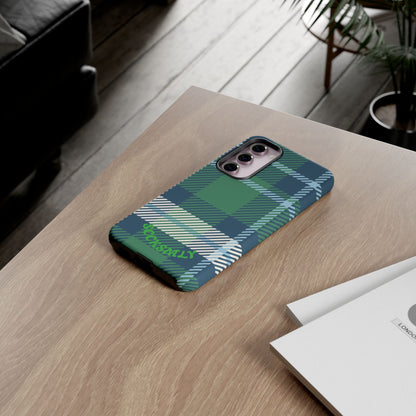 Earth and Sky Plaid Tough Phone Case for Samsung