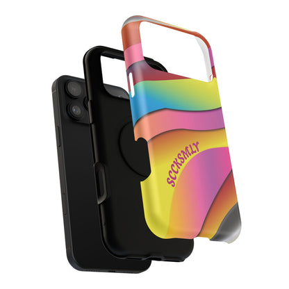 Modern Retro Rainbow Phone Case for Apple