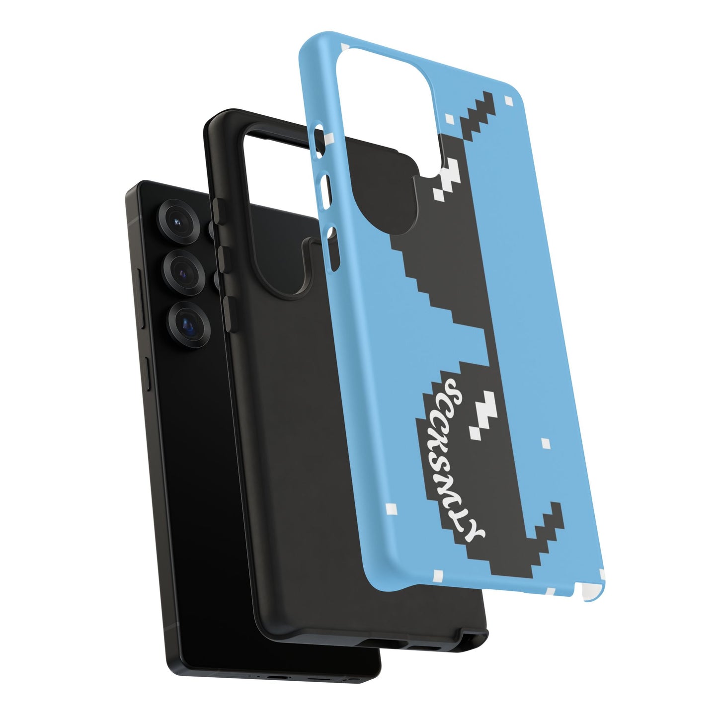 Pixel Glass Tough Phone Case for Samsung