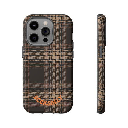 Brown Bread Plaid Tough Phone Case for Apple