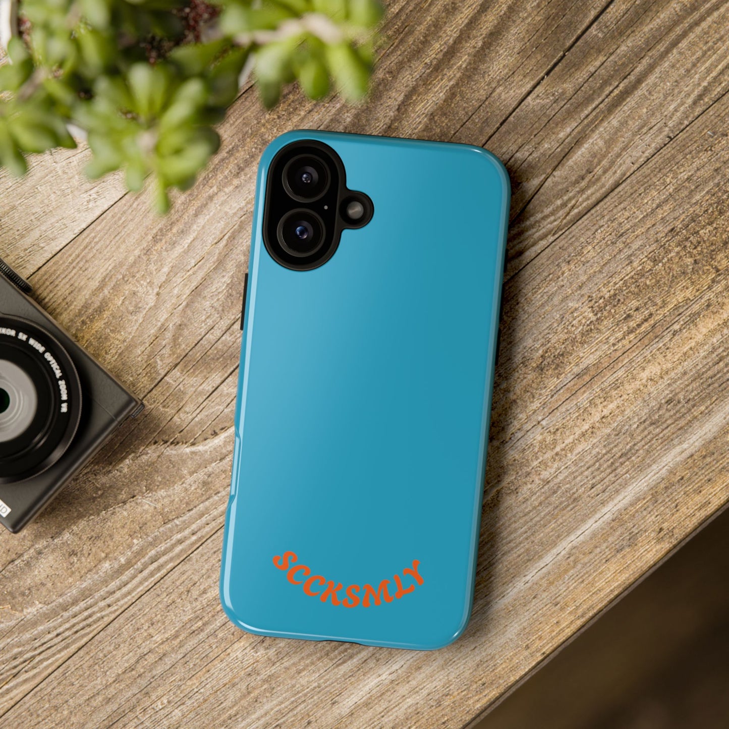 SOLID Blue Spook Tough Case for Apple
