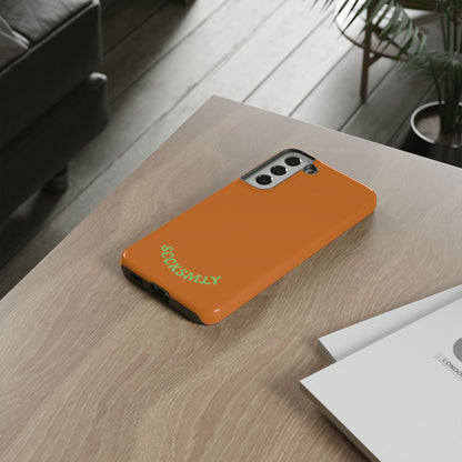 SOLID Terracotta Coal Tough Case for Samsung