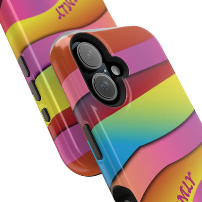Modern Retro Rainbow Phone Case for Apple