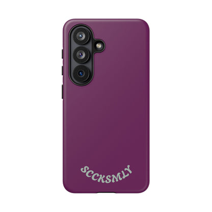 SOLID Amethyst Matte Tough Phone Case for Samsung