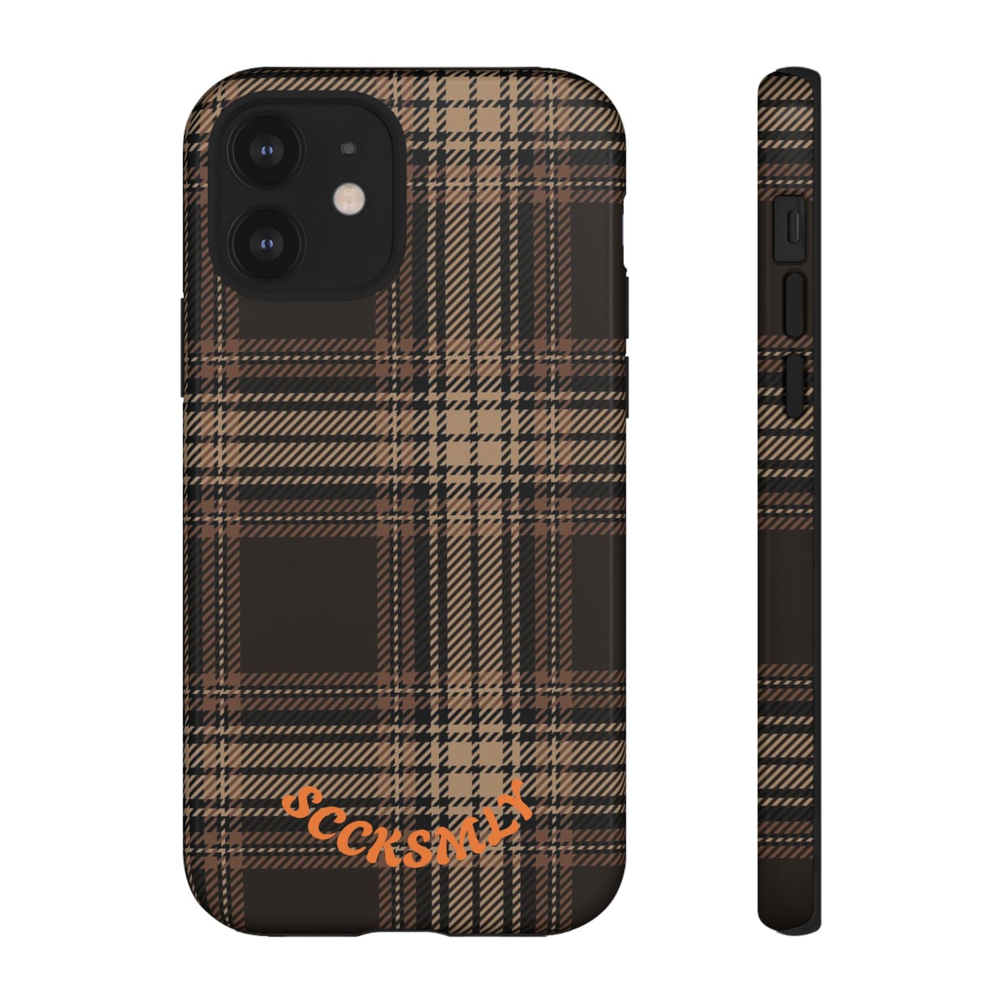 Brown Bread Plaid Tough Phone Case for Apple