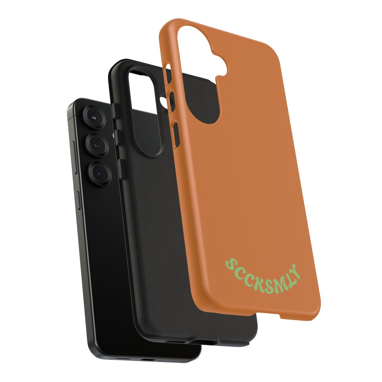 SOLID Terracotta Coal Tough Case for Samsung