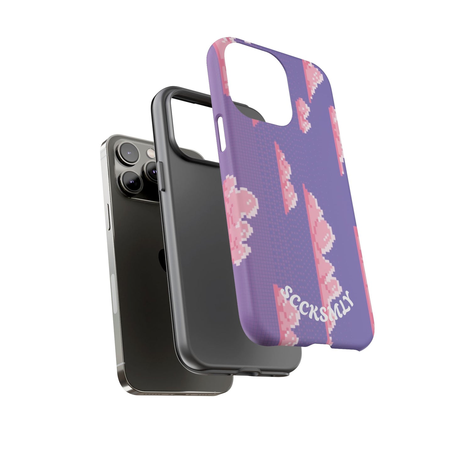 Purple Cotton Candy Sky Tough Phone Case for Apple