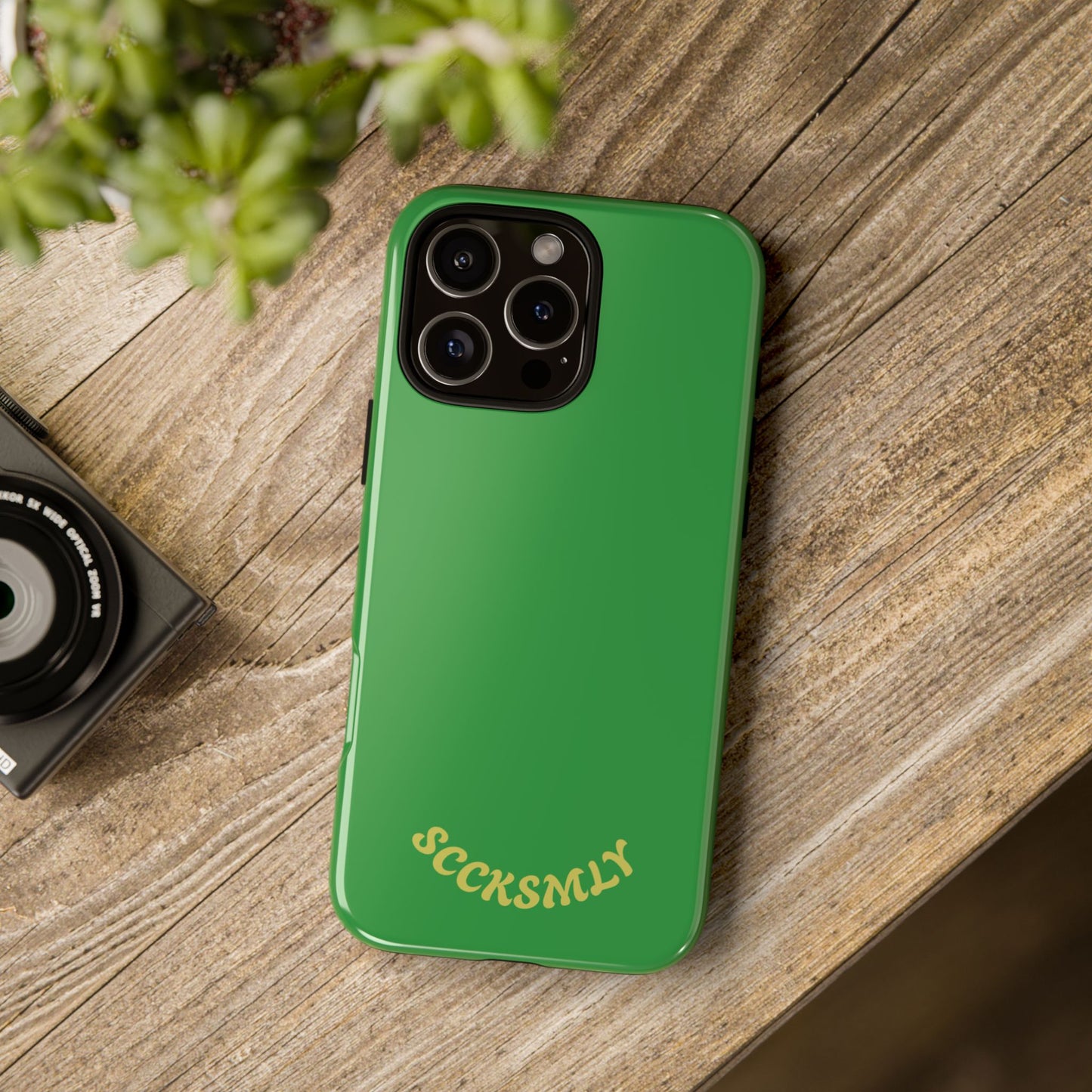 SOLID Green Grin Tough Case for Apple