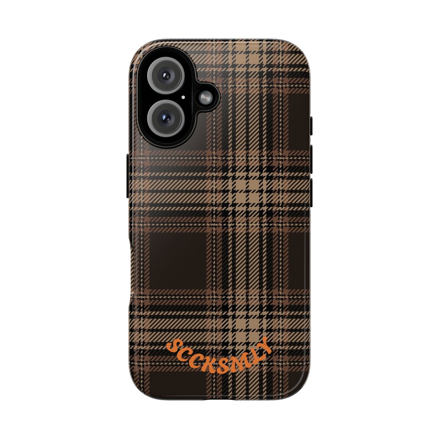 Brown Bread Plaid Tough Phone Case for Apple