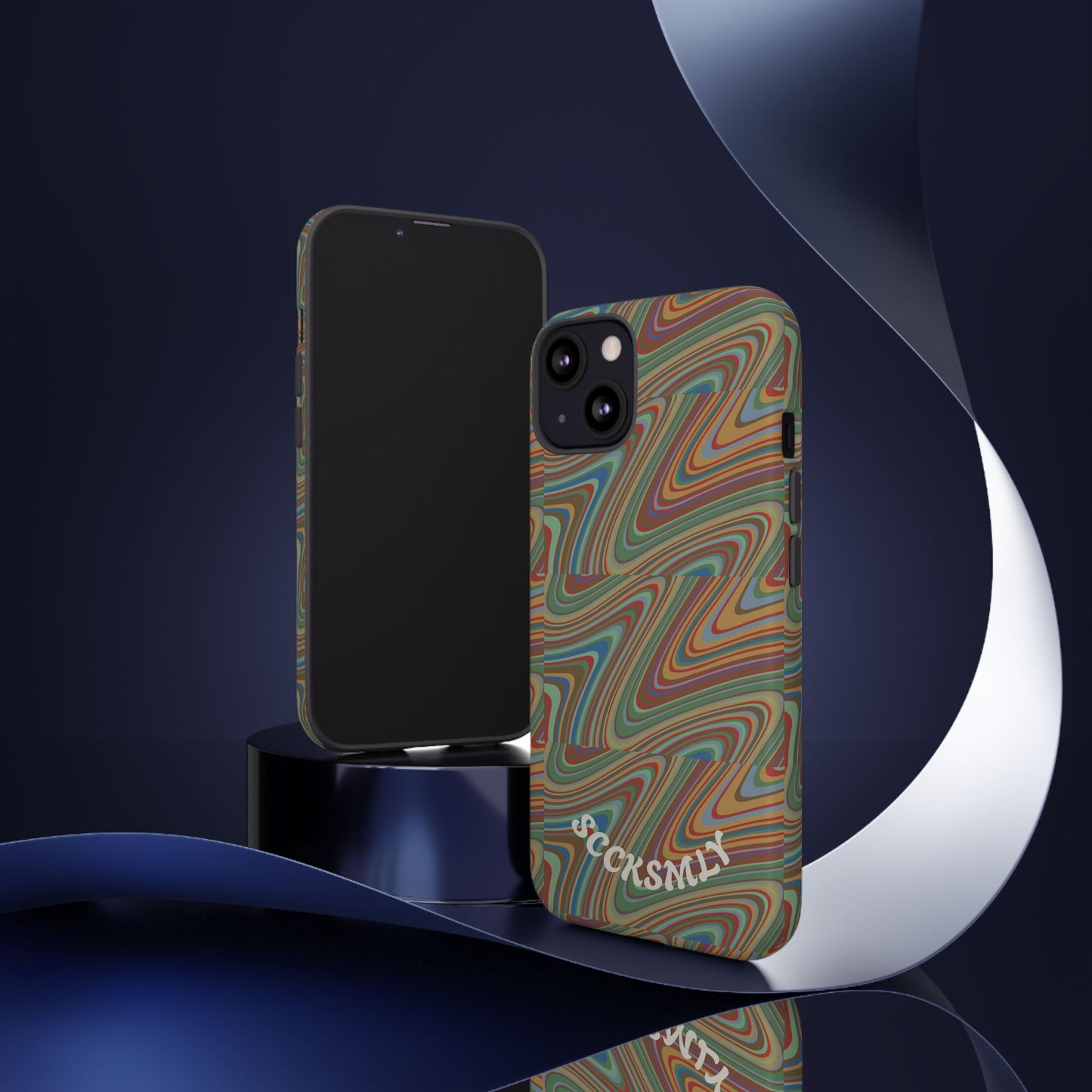 Earthly Waves Tough Phone Case for Apple