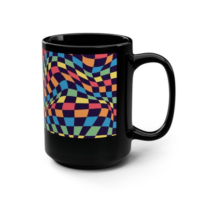 Mug The Melting Grid 15 oz - Black