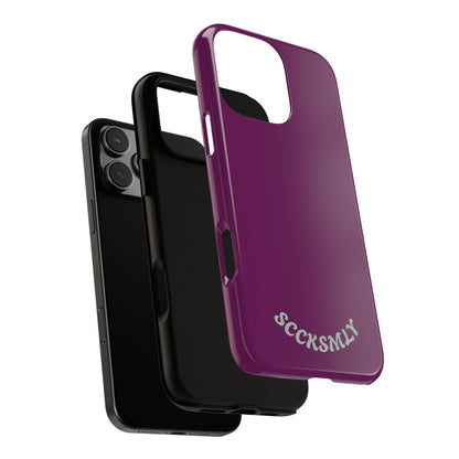 SOLID Amethyst Matte Tough Phone Case for Apple