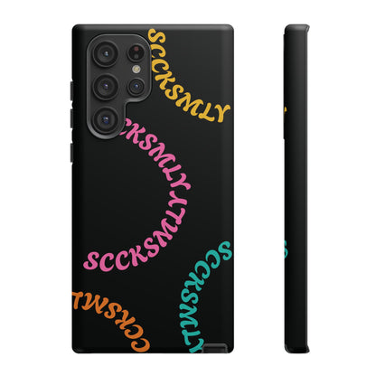 Y2K Wavy Script Tough Case for Samsung