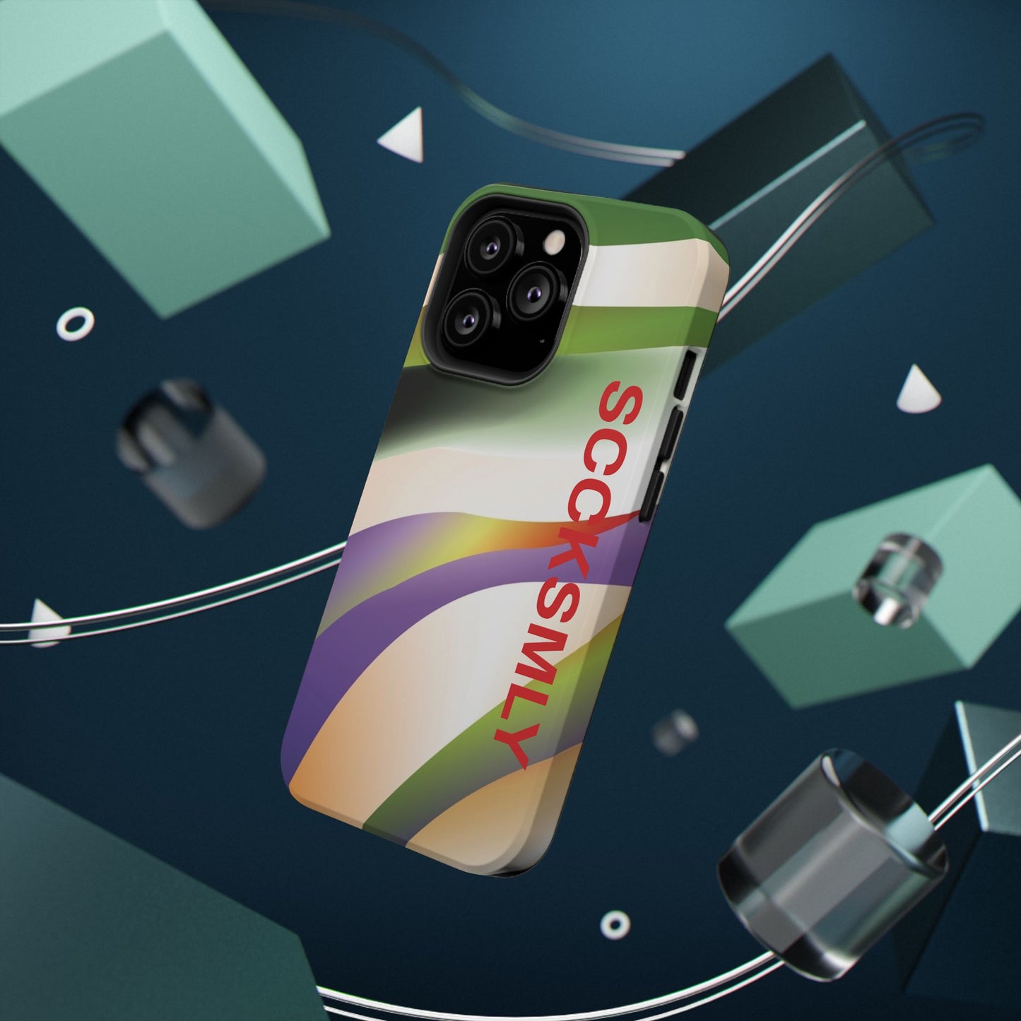 Green Waves Phone Case for "IOS or Apple"