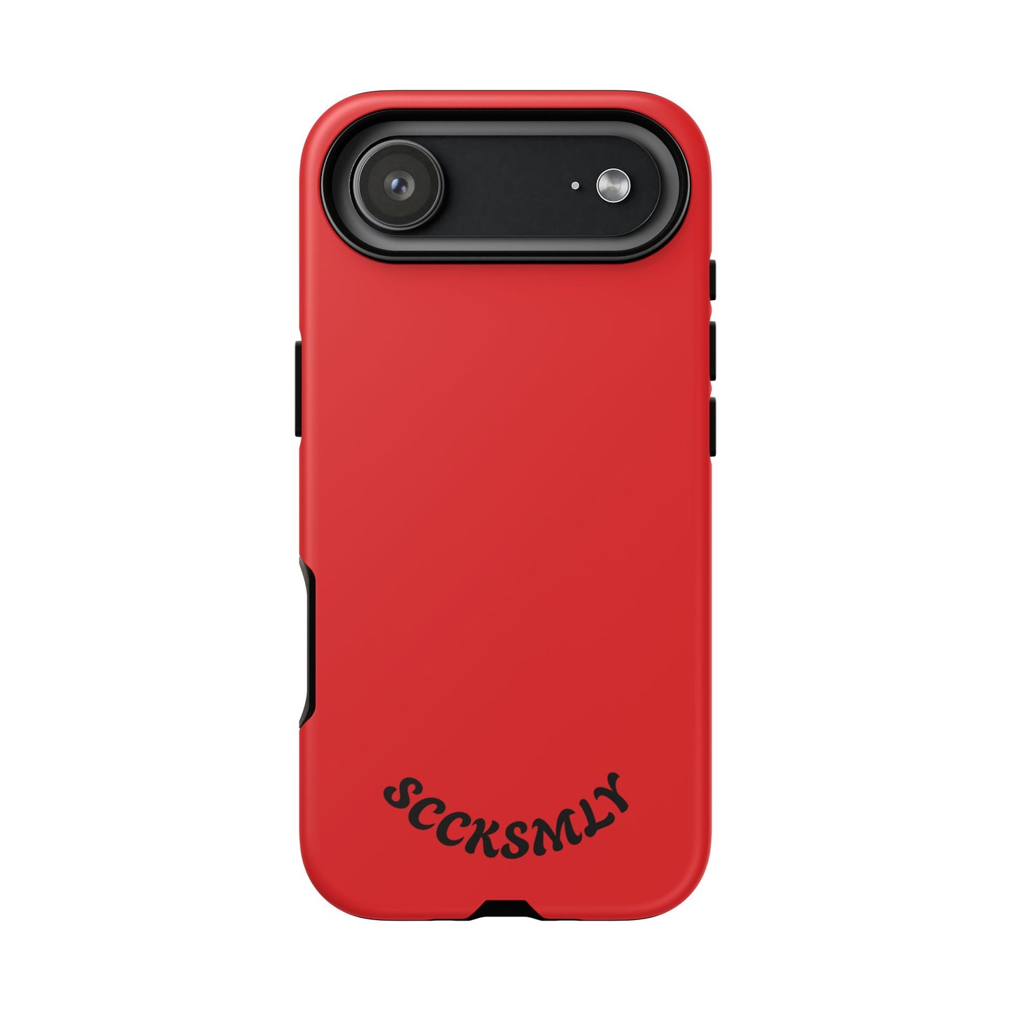 SOLID Screaming Red Tough Case for Apple
